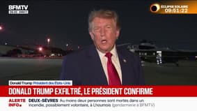 Donald Trump exfiltré d'Air Force One en juillet: le président américain confirme les informations de la presse