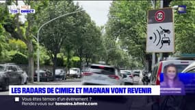 Nice: les radars de Cimiez et Magnan vont revenir