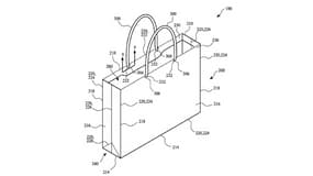 Le schéma du brevet de sac déposé par Apple.