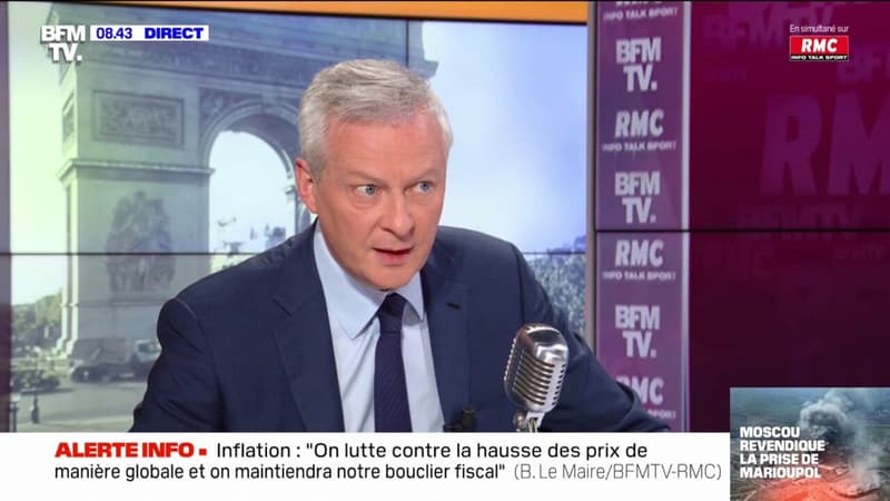 Inflation: Bruno Le Maire évoque un chèque alimentaire 