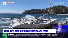 Var: plusieurs bateaux échoués sur le littoral en raison des vents violents