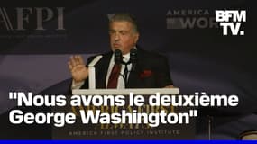 Stallone "admiratif" de Trump qu'il compare à "un deuxième George Washington"