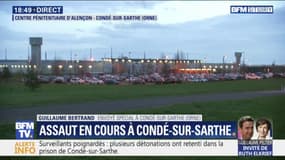 Surveillants poignardés: plusieurs détonations ont retenti dans la prison de Condé-sur-Sarthe