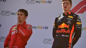 Charles Leclerc et Max Vertsappen