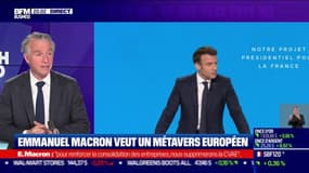EmmanuelMacron veut un métavers européen 