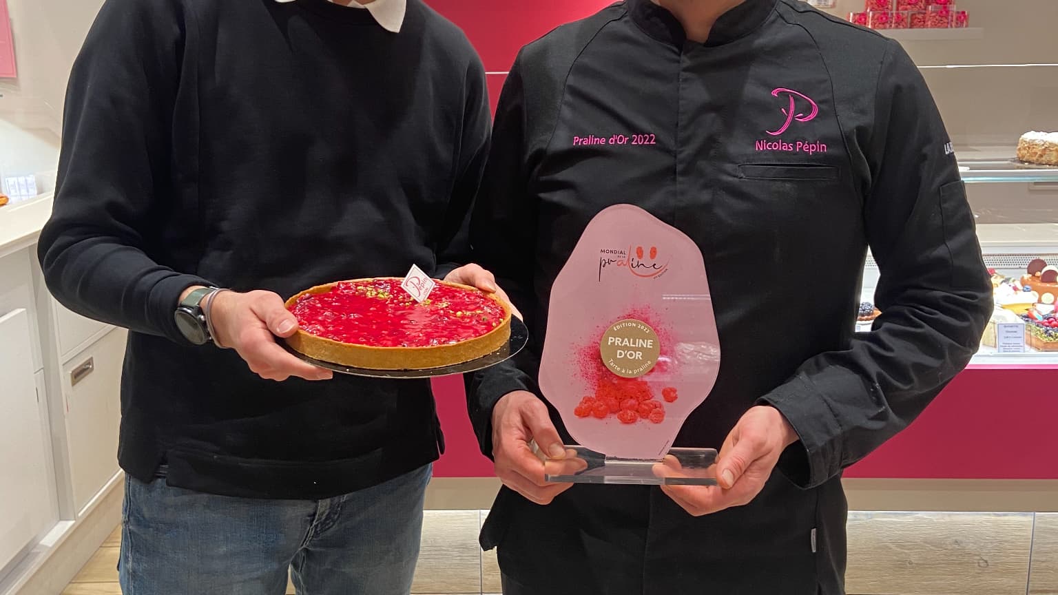 Arthur Blet et Nicolas Pépin, vainqueur de la Praline d'or en 2022.