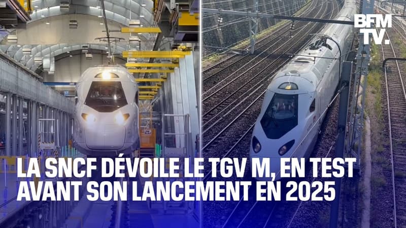 La SNCF dévoile le TGV M, en test avant son lancement en 2025