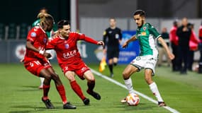 Le Red Star contre Concarneau en avril 2023