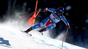 Le skieur français Cyprien Sarrazin sur la descente de Beaver Creek le 6 décembre 2024