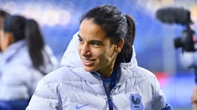Amel Majri avec l'équipe de France en 2023.