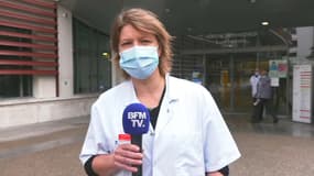Le docteur Vania Leclercq a interpellé Emmanuel Macron lors de sa visite à l'hôpital Rothschild.
