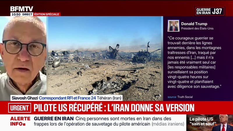 Sauvetage du pilote américain: l'Iran donne sa version