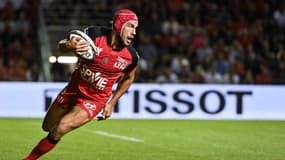 Gabin Villière avec le RC Toulon en juin 2024.