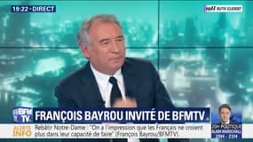 François Bayrou: "Les gens qui croient que l'opposition n'est faite que pour s'opposer, sont des gens qui ne comprennent pas la démocratie"