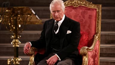 Charles III face au Parlement britannique, le 12 septembre 2022.