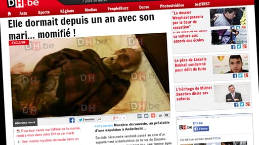 Le cadavre momifié d'un homme a été retrouvé dans l'appartement où celui-ci vivait avec son épouse. Son décès remonterait à un an.