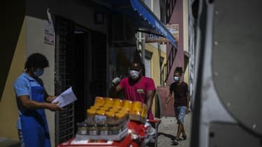 Dans le quartier Quinta do Mocho, en banlieue de Lisbonne, le 30 juin 2020