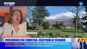 Sciences Po Strasbourg: Frédérique Berrod, candidate à la présidence de l'université de Strasbourg, s'exprime sur le blocage