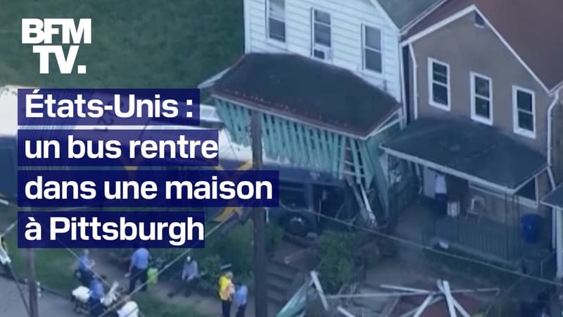 États-Unis: un bus avec 8 passagers rentre dans une maison après avoir été percuté par un chauffard en fuite