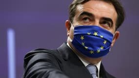 Margaritis Schinas, vice-président de la Commission européenne, à Bruxelles le 27 novembre 2020