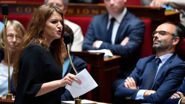 Marlène Schiappa à l'Assemblée nationale, le 15 mai 2018.
