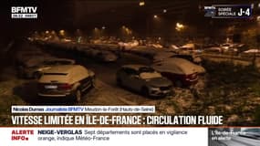 Neige-verglas: une réduction de vitesse de 20km/heure mise en place en Île-de-France