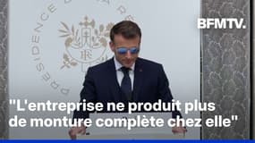 Les lunettes d'Emmanuel Macron sont-elles réellement made in France ?  
