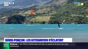 Serre-Ponçon: la pratique du kitesurf se développe
