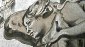 Le visage du chérubin a été remodelé et ressemble désormais à la Première ministre Giorgia Meloni.