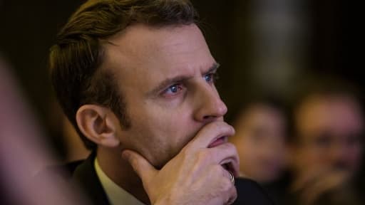 Emmanuel Macron, le 30 janvier 2018