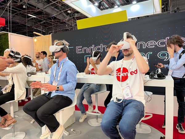 Le stand de réalité virtuelle d'Edenred