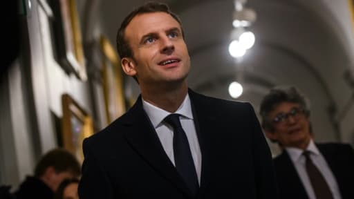 Le président Emmanuel Macron lors d'une visite officielle à Ajaccio, le 6 février 2018