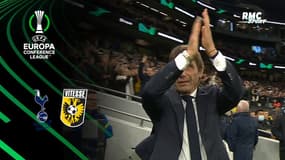 Conference League : Conte ovationné pour ses débuts sur le banc de Tottenham