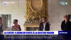 La Ciotat: Stéphane Bern en visite à la Bastide Marin