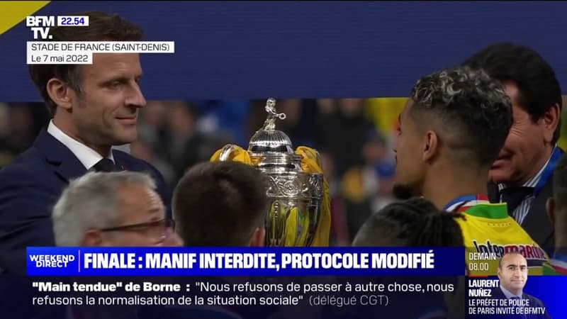Coupe de France: manifestation interdite et protocole modifié