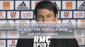  OM: Garcia défend ses joueurs, qui n'ont pas "porté la main" sur les Lyonnais