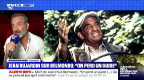 "Il était doué pour la vie": l'hommage de Jean Dujardin à Jean-Paul Belmondo sur BFMTV