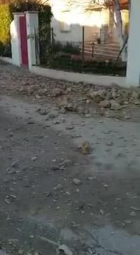 Effondrement de rochers des Pénitents aux Mées - Témoins BFMTV