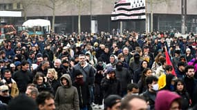 Manifestation de pêcheurs à Rennes pour protester contre les "règlementations", le 22 mars 2023