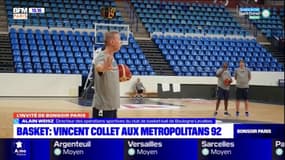 Basket: Vincent Collet entraîneur de l'équipe de Boulogne-Levallois