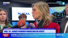 Ollioules: la ministre de la Transition écologique en déplacement dans un chantier naval
