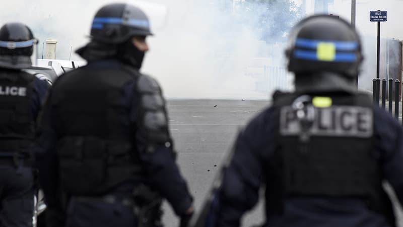 Des policiers à Nantes le 4 juillet.