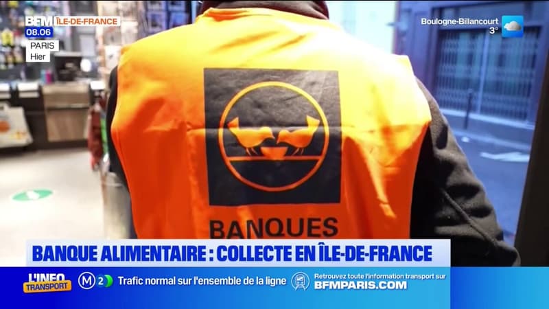 Banque alimentaire: une collecte en Île-de-France