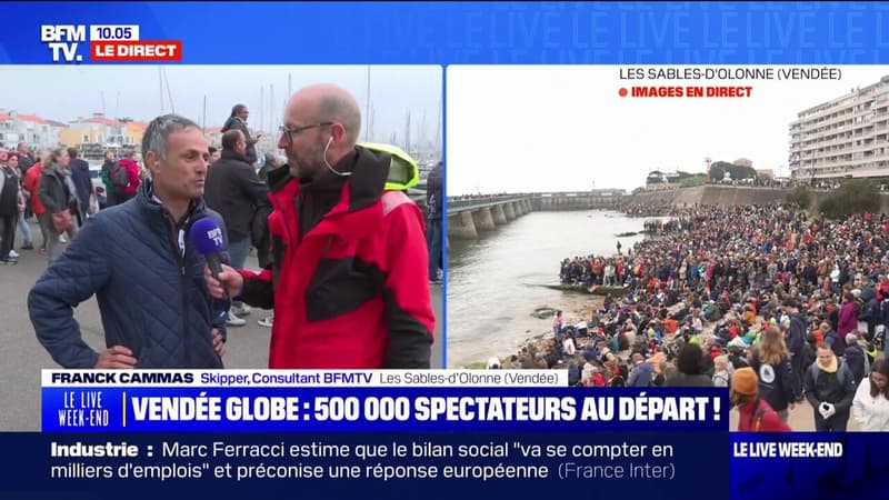 Vendée Globe: 500.000 spectateurs sont présents pour le grand départ de la course