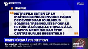 Le travail à la maison de mon enfant peut-il être réduit aux essentiels ?