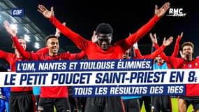Coupe de France : L'OM et le tenant en titre éliminés, le petit poucet Saint-Priest en 8es, tous les résultats des 16es