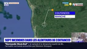 Manche: sept incendies jeudi dans les alentours de Coutances