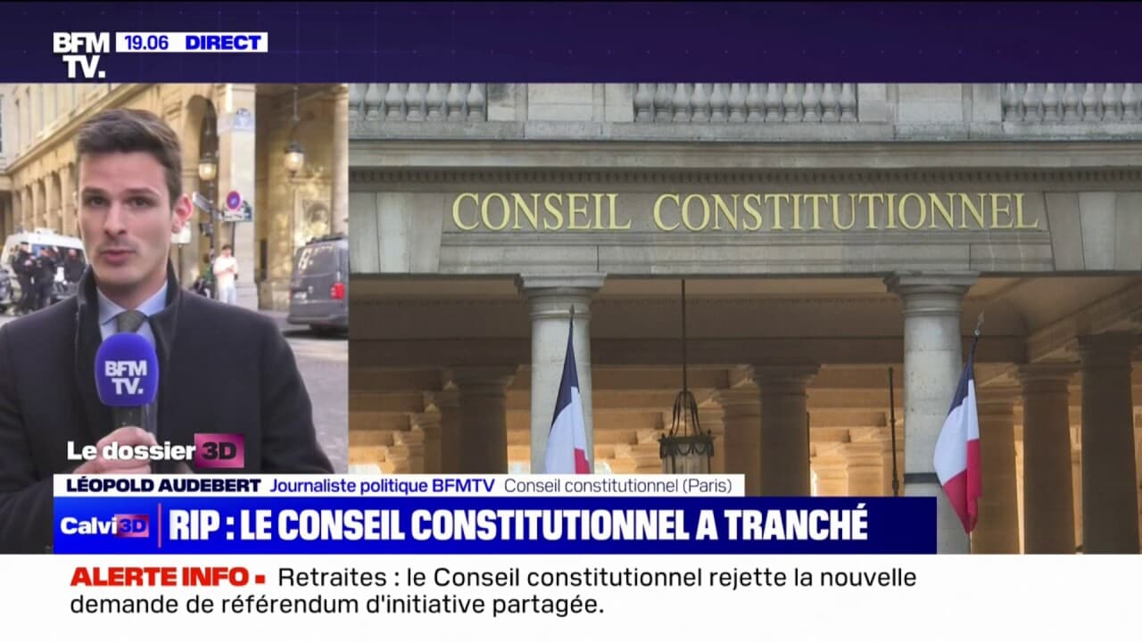 Le Conseil Constitutionnel A Rejeté La Deuxième Demande De Référendum D