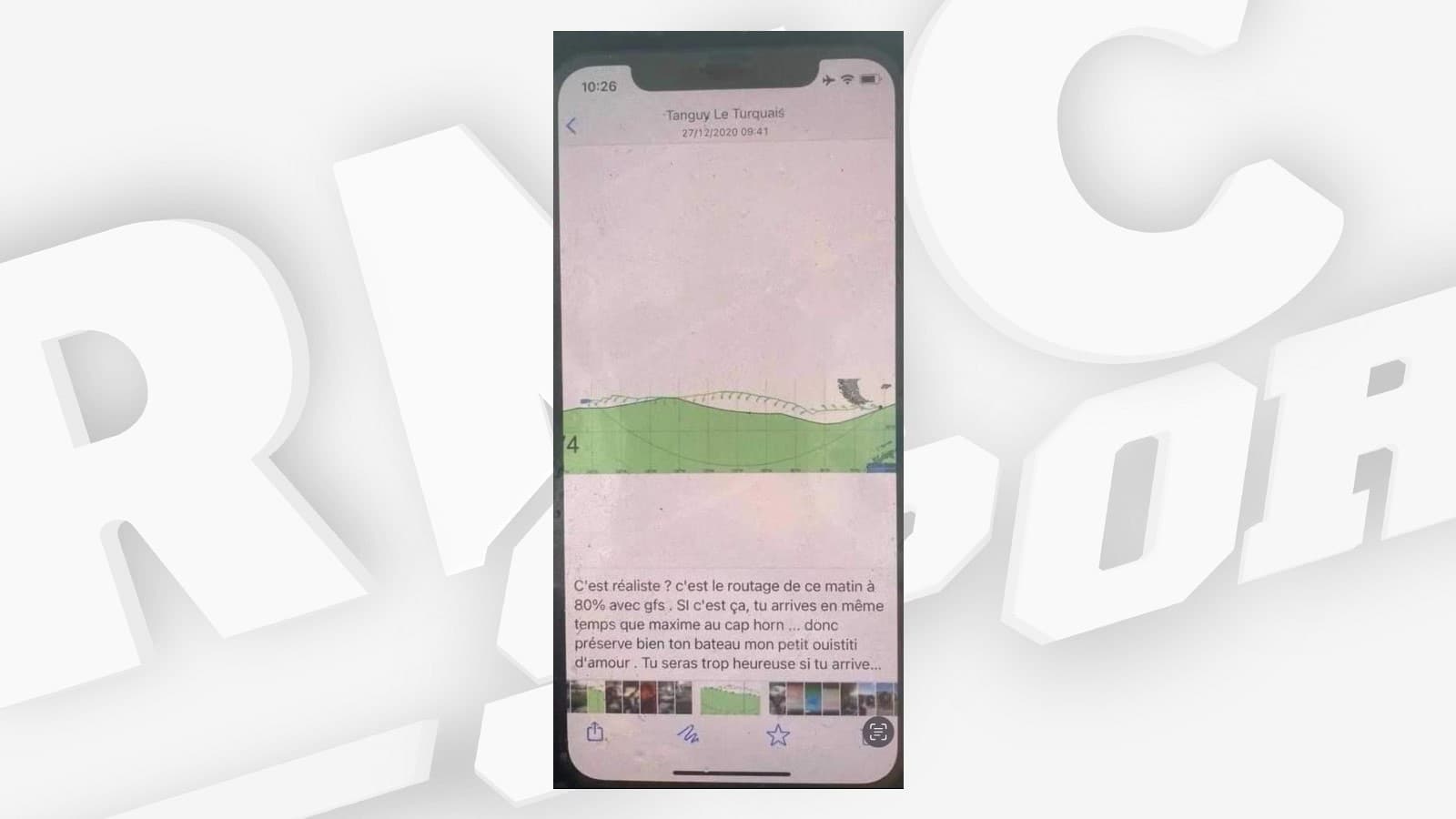 L'une des captures d'écran envoyées à la FFV L'une des captures d'écran envoyées à la FFV