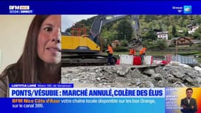 Tempête Alex: la reconstruction des ponts de Saint-Martin-Vésubie reportée, les maires las et en colère